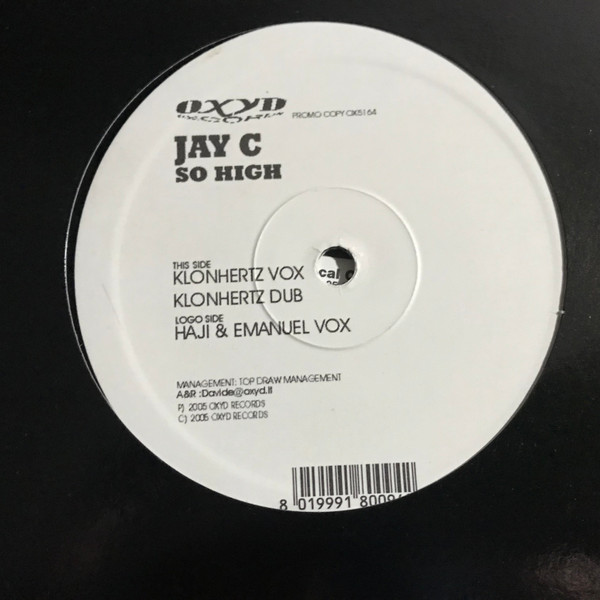 Jay C - So High | Oxyd Records (OX5164)