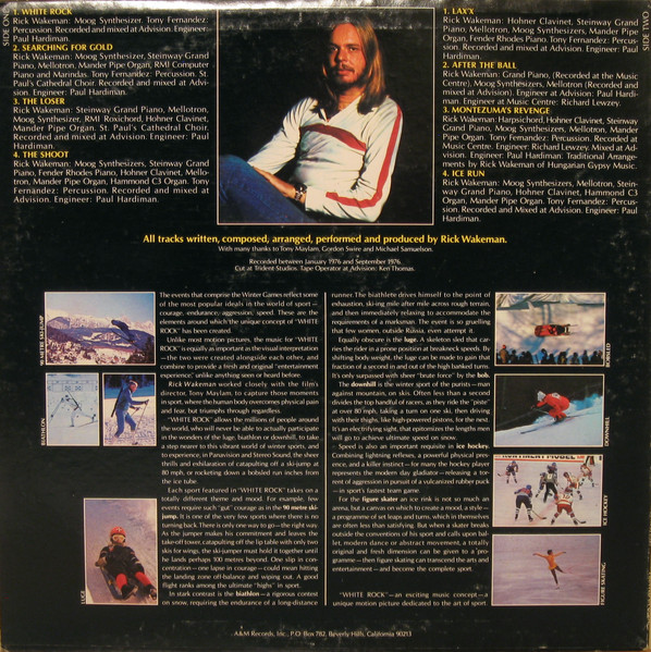 Rick Wakeman - White Rock | A&M Records (SP-4614) - 2 Rick Wakeman - White Rock | A&M Records (SP-4614) - 2