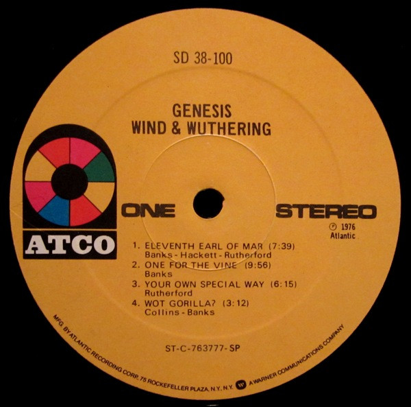 Genesis - Wind & Wuthering | ATCO Records (SD 38-100) - 3