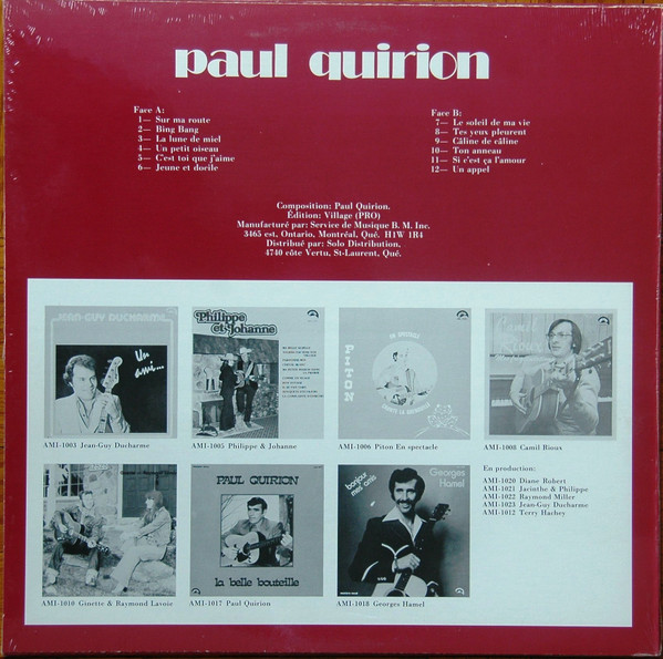 Paul Quirion - Un Petit Oiseau | Amical (AMI-1019) - 2 Paul Quirion - Un Petit Oiseau | Amical (AMI-1019) - 2
