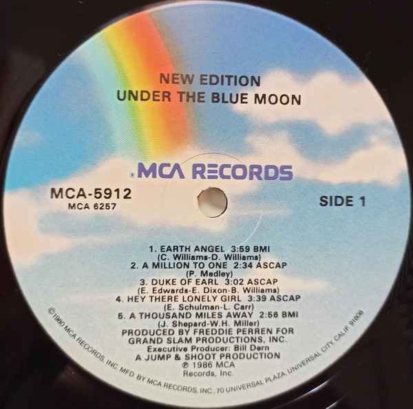 New Edition - Under The Blue Moon | MCA Records (MCA-5912) - 3