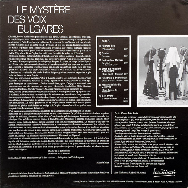 Marcel Cellier Présente: Le Mystère Des Voix Bulgares - Le Mystère Des Voix Bulgares (Volume 1) | Disques Cellier (008) - 2