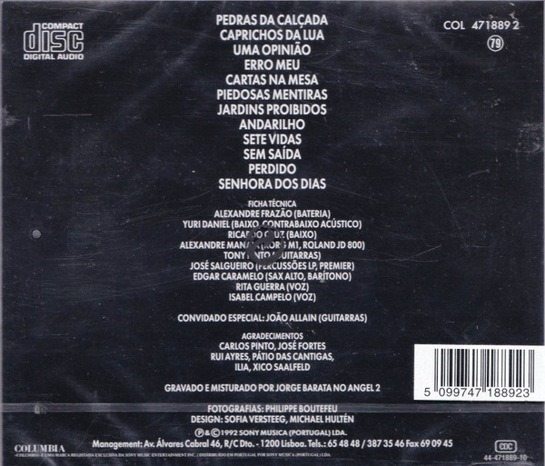 Paulo Gonzo - Pedras Da Calçada | Columbia (COL 471889 2) - 2