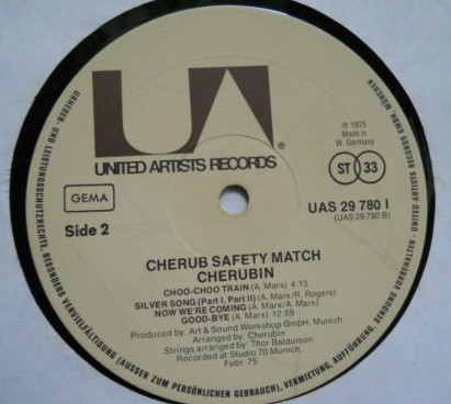 Cherubin - Cherub Safety Match | United Artists Records (UAS 29 780 I) - 3