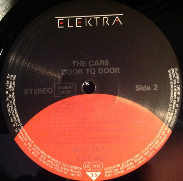 The Cars - Door To Door | Elektra (960 747-1) - 4