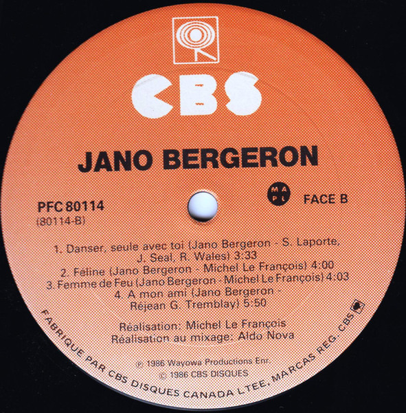 Jano Bergeron - Féline | CBS (PFC 80114) - 4 Jano Bergeron - Féline | CBS (PFC 80114) - 4