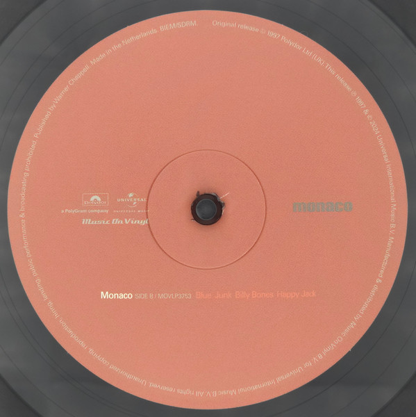 Monaco - Music For Pleasure | Polydor (MOVLP3753) - 3 Monaco - Music For Pleasure | Polydor (MOVLP3753) - 3