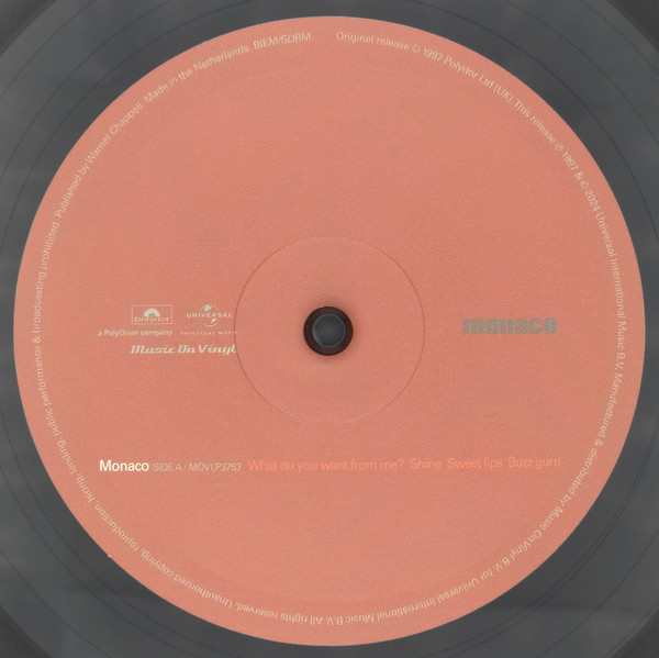 Monaco - Music For Pleasure | Polydor (MOVLP3753) - 2 Monaco - Music For Pleasure | Polydor (MOVLP3753) - 2