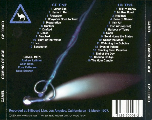 Camel - Coming Of Age CD | Camel Productions (CP-008CD) - 2 Camel - Coming Of Age CD | Camel Productions (CP-008CD) - 2
