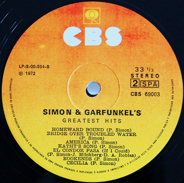 Simon & Garfunkel - Simon And Garfunkel's Greatest Hits | CBS (S CBS 69003) - 4