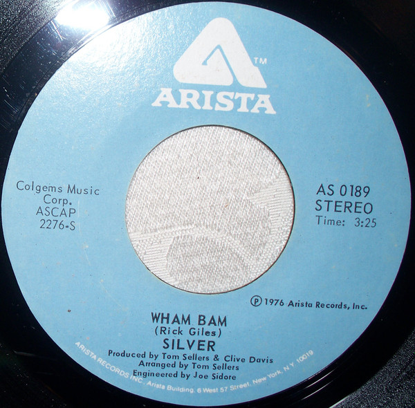 Silver - Wham Bam | Arista (AS 0189)