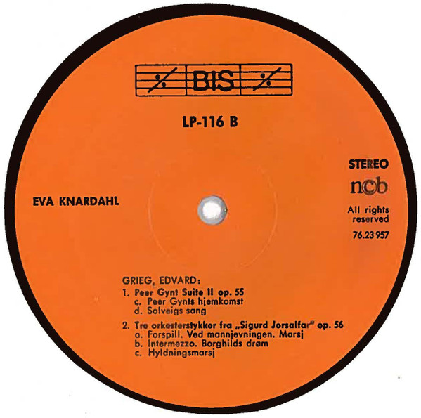 Edvard Grieg , Eva Knardahl - The Complete Piano Music Volume 13 | BIS (BIS-LP-116) - 4