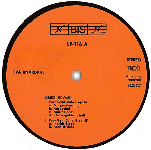 Edvard Grieg , Eva Knardahl - The Complete Piano Music Volume 13 | BIS (BIS-LP-116) - 3