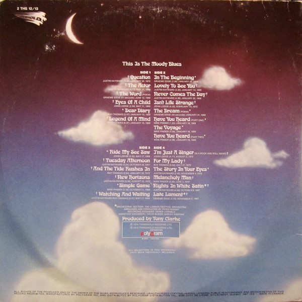 The Moody Blues - This Is The Moody Blues (2LP) [Vinyl] | Threshold (2 THS 12/13) - 3
