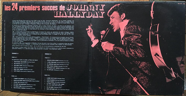 Johnny Hallyday - Les 24 Premiers Succes De Johnny Hallyday | Disques Vogue (SLVLX 555) - main