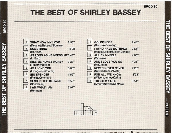 Shirley Bassey - The Best Of Shirley Bassey | BR Music (BRCD 60) - 2