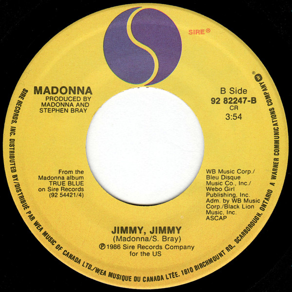 Madonna - Causing A Commotion (7") [Vinyl] | Sire (92 82247) - 2