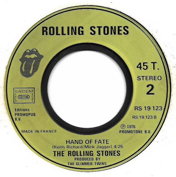 The Rolling Stones - Hand Of Fate / Hot Stuff | Rolling Stones Records (19123) - 4 The Rolling Stones - Hand Of Fate / Hot Stuff | Rolling Stones Records (19123) - 4
