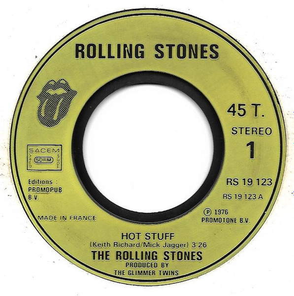 The Rolling Stones - Hand Of Fate / Hot Stuff | Rolling Stones Records (19123) - 3 The Rolling Stones - Hand Of Fate / Hot Stuff | Rolling Stones Records (19123) - 3