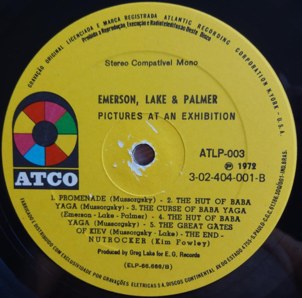 Emerson, Lake & Palmer - Pictures At An Exhibition | ATCO Records (3-02-404-001) - 4