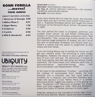 Thom Janusz - Ronn Forella...Moves! | Luv N' Haight (LHCD 066) - 2