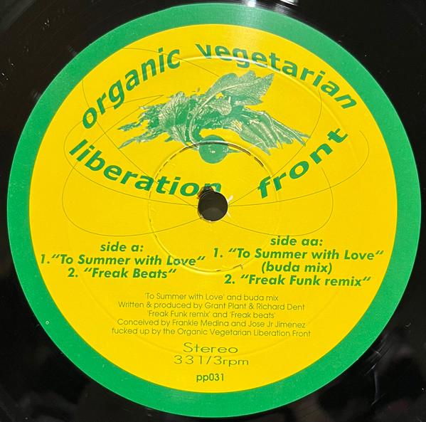 Organic Vegetarian Liberation Front - To Summer With Love | Phatt Phunk Records (PP 031) - 4