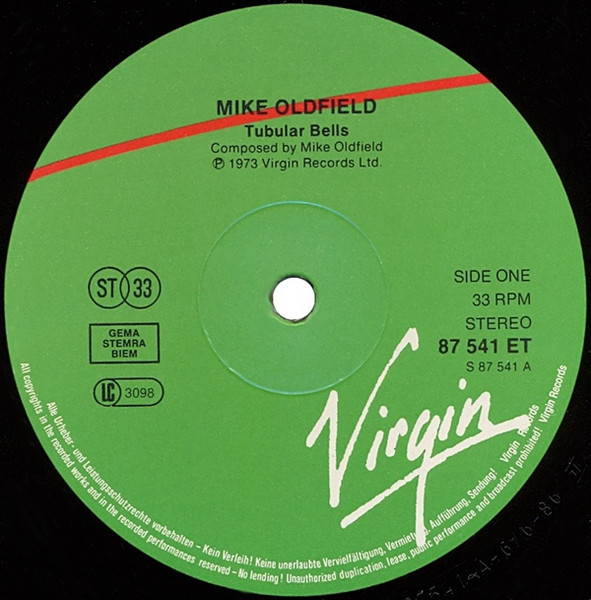 Mike Oldfield - Tubular Bells | Virgin (87 541 ET) - 3