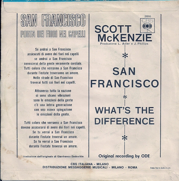 Scott McKenzie - San Francisco | CBS (2816) - 2