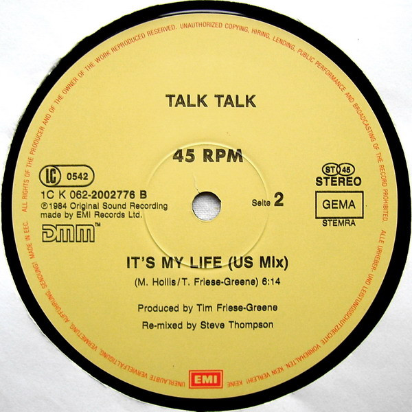 Talk Talk - Such A Shame | EMI (1C K 062 2002776) - 4