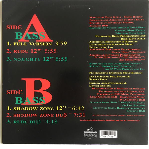 Madd People - Bass | RCA (07863-62595-1) - 2 Madd People - Bass | RCA (07863-62595-1) - 2