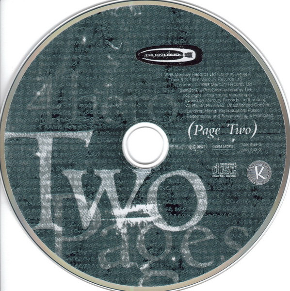 4 Hero - Two Pages | Talkin' Loud (558 462-2) - 4 4 Hero - Two Pages | Talkin' Loud (558 462-2) - 4