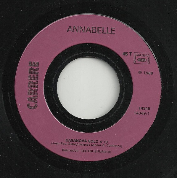 Annabelle - Casanova Solo | Carrere (14.349) - 3