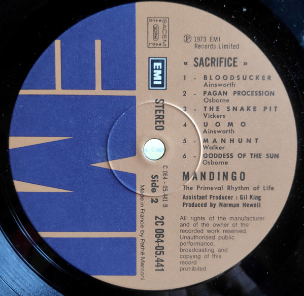 Mandingo - Sacrifice | EMI (2C 064-05.441) - 4 Mandingo - Sacrifice | EMI (2C 064-05.441) - 4