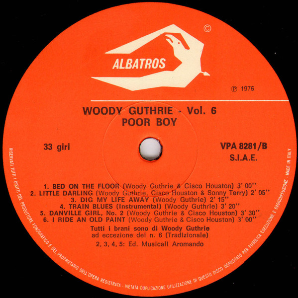 Woody Guthrie - Poor Boy - Vol. 6 | Albatros (VPA 8281) - 3 Woody Guthrie - Poor Boy - Vol. 6 | Albatros (VPA 8281) - 3