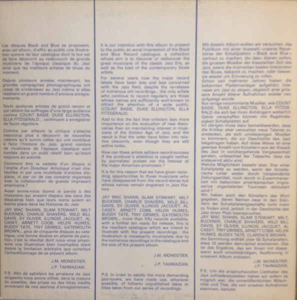 Various - The Black And Blue Jazz History | Black And Blue (950 500) - 2 Various - The Black And Blue Jazz History | Black And Blue (950 500) - 2
