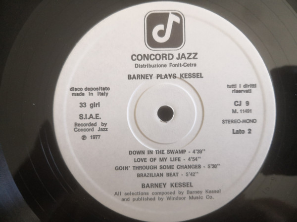 Barney Kessel - Barney (& Friends) Plays Kessel | Concord Jazz (CJ 9) - 4