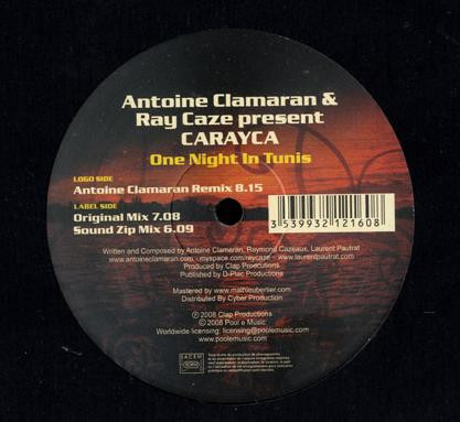 Antoine Clamaran & Ray Caze Present Carayca - One Night In Tunis | Tumbata Records (Tumbata 022)