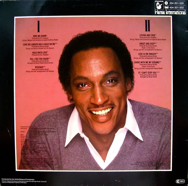Johnny Bristol - Free To Be Me | Hansa International (204 201) - 2