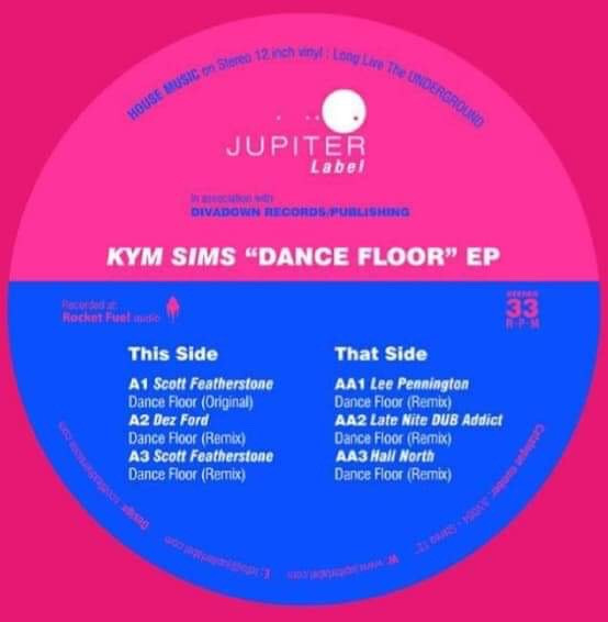 Kym Sims - Dance Floor EP | Jupiter Label (JLV003) - main Kym Sims - Dance Floor EP | Jupiter Label (JLV003) - main