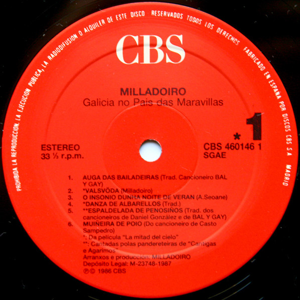 Milladoiro - Galicia No País Das Maravillas | CBS (CBS 460146 1) - 3 Milladoiro - Galicia No País Das Maravillas | CBS (CBS 460146 1) - 3
