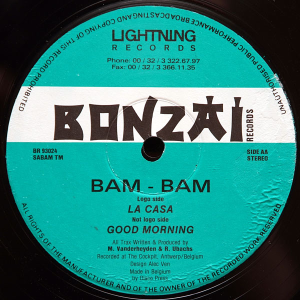 Bam-Bam - La Casa | Bonzai Records (BR 93024) - 2 Bam-Bam - La Casa | Bonzai Records (BR 93024) - 2