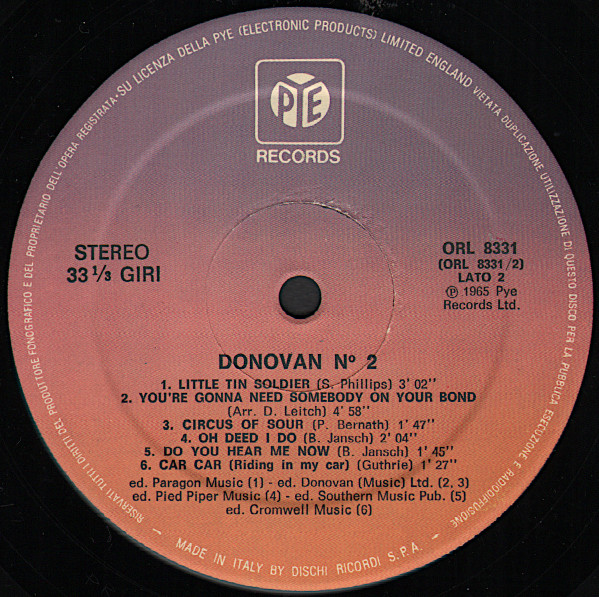Donovan - N.2 | Pye Records (ORL 8331) - 4 Donovan - N.2 | Pye Records (ORL 8331) - 4