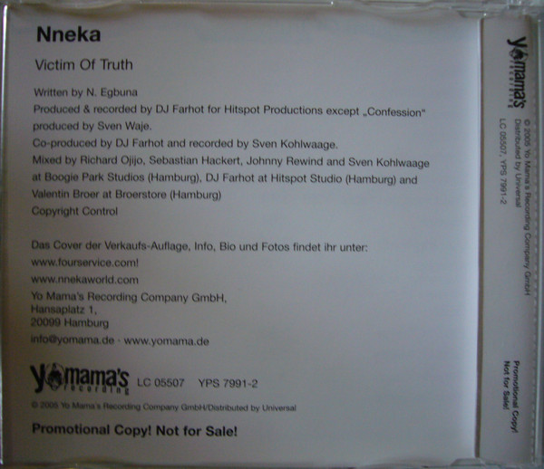 Nneka - Victim Of Truth | Yo Mama's Recording (YPS 7991-2) - 2