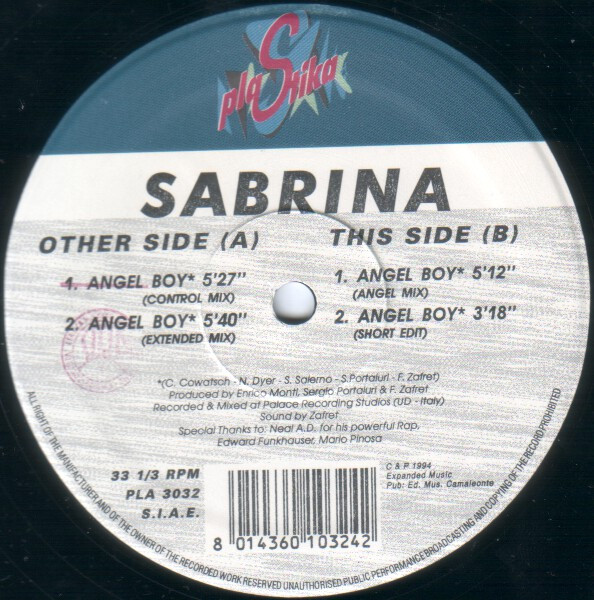 Sabrina - Angel Boy | Plastika (PLA 3032) - 4