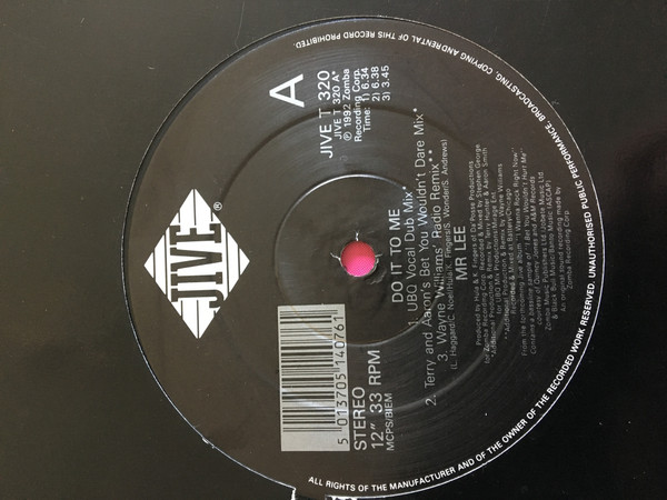 Mr. Lee - Do It To Me | Jive (JIVE T 320) - main Mr. Lee - Do It To Me | Jive (JIVE T 320) - main
