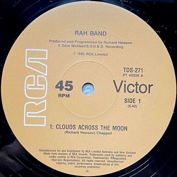 Rah Band - Clouds Across The Moon | RCA Victor (TDS-261) - 3