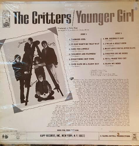 The Critters - Younger Girl | Kapp Records (KS-3485) - 2