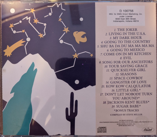 Steve Miller Band - The Best Of 1968 - 1973 [CD] | Capitol Records (D 100756) - 2