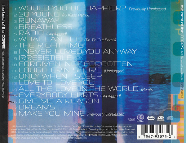 The Corrs - Best Of The Corrs | Lava (7567-93073-2) - 2