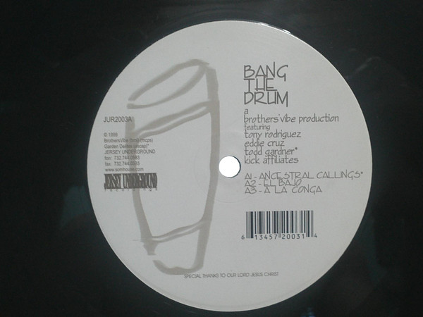 Brothers' Vibe - Bang The Drum | Jersey Underground (JUR2003)